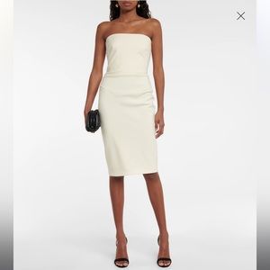 Max Mara Bernard Wool blend Strapless Midi Dress